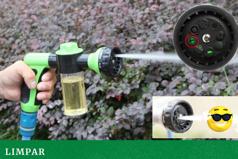 Pistola De Água e Lança Espuma 3 Graus De Alta Pressão 8  Bico Pulverizador